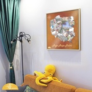 Spersonalizowana Mapa Polska 60x60cm - podróże plakat grafika prezent