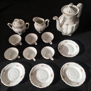 Serwis do kawy / PORCELANA WAŁBRZYCH KRZYSZTOF / PRL, lata 80.