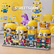 Zestaw klocków MINIONKI Street Escape 830 el