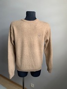 GANT sweter bezowy karmelowy męski wełniany 100 % wełna M/L