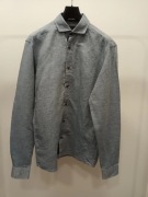 Wyjątkowa koszula z lnu i bawełny Riccivero Rozmiar M