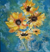 Sloneczniki obraz na plotnie