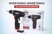 Wiertarko-Wkrętarka Akumulatorowa 12V FERM 16Nm Li-Ion USB-C LED