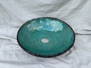 Okrągła umywalka ręcznie robiona 40 cm