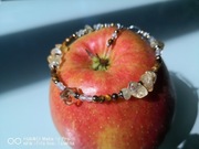 Talizman obfitości bransoletka cytryn, tygrysie oko, kryształ 