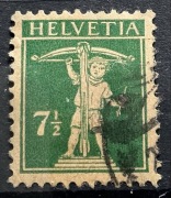 Szwajcaria, HELVETIA, Mi.202, 7 1/2 centymów