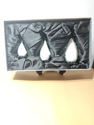 szklany zestaw 3ech pingwinow 