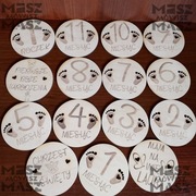 Medale Tabliczki rok pierwsze 12 miesięcy Święta Fotka #MiszMówiszMasz