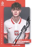 Nicola ZALEWSKI autograf! Oficjalna karta PZPN POLSKA 