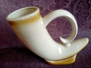 Wazon róg porcelit Mirostowice vintage 