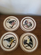 Ceramiczna płytka ścienna, okrągła, ptaszki, B. Johansson, Szwecja