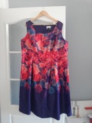 Sukienka kwiaty rozkloszowana 24 52