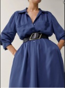 NOWA sukienka Massimo Dutti koszulowa niebieska 