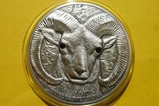 Owca Argali 2013 Mongolia 500 togrog srebrna 1 oz 