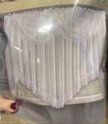 Elegancka NOWA FIRANKA WOAL BIAŁY GŁADKI 400/160 gipiurą