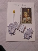 Kartka, Pamiątka Komunia Święta 