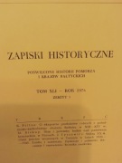 Zapiski Historyczne za rok 1976 zeszyty nr 1-4
