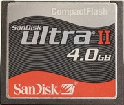 SanDisk CompactFlash 4 GB.