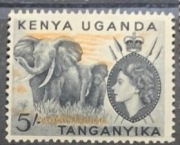 Kenia Uganda Tanganika 1954 Komplet Elżbieta II VLH SG 167-180