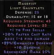 Diablo 2 R magefist nonladder PC