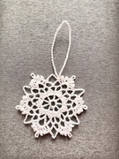 Ozdoby choinkowe na szydełku gwiazdki