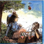 serwetka decoupage retro