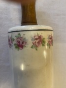 WAŁEK DO CIASTA 41 CM PORCELANOWY STARY VINTAGE