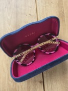 Glamurnę okulary Oversize w paski GG0726S Gucci!