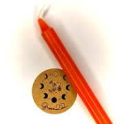 Pomarańczowa świeca świeczka do magii rytuałów