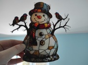 Nowy witraż witrażyk dekoracja okienna  Święta Bożego Narodzenia 