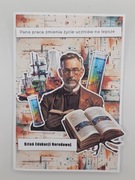 Kartka na Dzień Edukacji Narodowej dla nauczyciela rękodzieło 