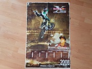Redbull X Fighters 2008 plakat dwustronny + naklejki / Pastrana, Renner