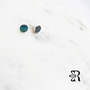 kolczyki z kamieniem naturalnym Labradoryt