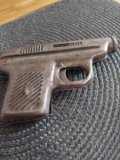 ZABAWKA METALOWA PISTOLET KORKOWIEC LATA 70 PRL