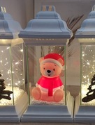 Znicz kapliczka święta mikołaj miś śnieg led