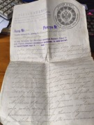 dokument carski RADOM 1898 znaczek urzędowy 1 R 25 K  ZNAK WODNY