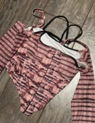 Top bella hadid tiger print brown brązowy Xs/s gorset vintage 2000s