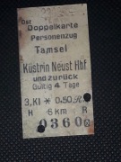 Magnes Bilet Tamsel (Dąbroszyn) - Kustrin Neust. Hbf