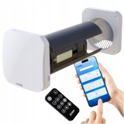 Rekuperator ścienny BSK ZEPHYR 110 pilot 30m3/h czujnik wilgotności WiFi