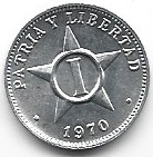 Kuba 1 centawo 1970