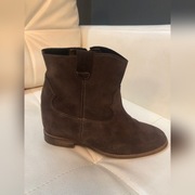 Botki zamsz naturalny 39 