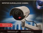 ATRAPA KAMERY IP NA BATERIE CZERWONA DIODA LED NA ZEWNĄTRZ I WEWNĄTRZ