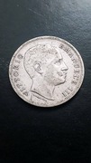 Srebro, srebrna moneta 1lir Włochy 1907