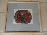 Jerzy Zyśko, Lublin. Rzeźba z Łącka "Głowa Św. Jana na misie" drzeworyt