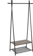 Wieszak na ubrania, garderoba z półką na buty metalowy stelaż Meerveil