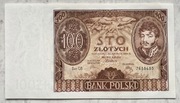 Banknot Polska IIRP 100 złotych 1934 r. Seria C.B. Stan I UNC