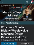 Reklama na grupie FB Ponad 14,5 tysięcy użytkowników!