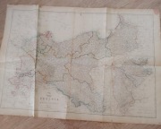 Oryg. mapa 1863 Meklemburgia Prusy Pomorze Półwysep Helski