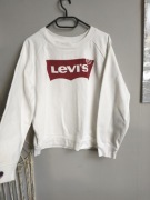 Biała bluza crewneck napis damska Levi's 