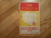 Mapa województwa rzeszowskiego 1: 500 000 z 1964